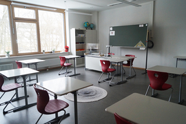 Blick in eines der sanierten Klassenzimmer